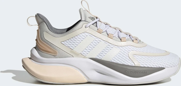 adidas Alphabounce+ Sustainable Bounce cloud white/zero metallic/grey three (Damen)