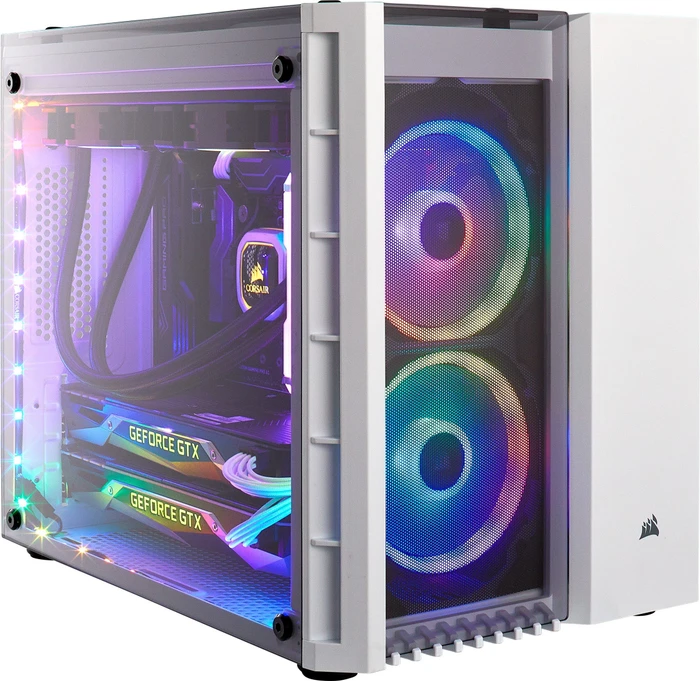 Corsair Crystal Series 280X RGB, weiß, Glasfenster
