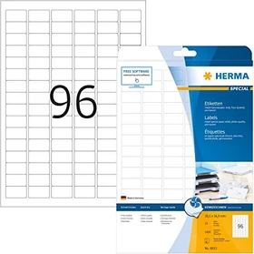 Herma Etiketten Inkjet, 30.5x16.9mm, weiß, matt, 25 Blatt (2400 Etiketten)
