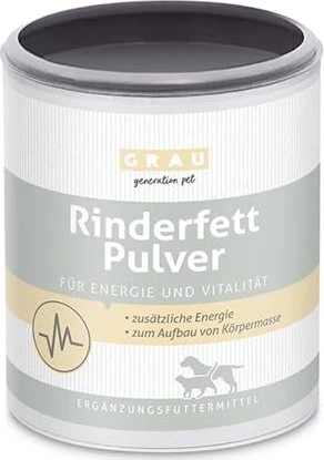 grau Rinderfett-Pulver für Hunde & Katzen
