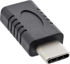 InLine USB-C 3.1 [Stecker] auf USB-C 3.1 [Buchse] Adapter schwarz (35802A)