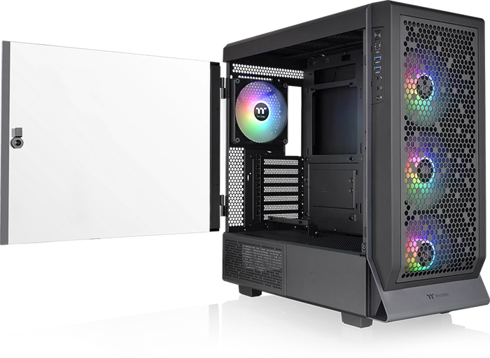 Thermaltake Ceres 500 TG ARGB, schwarz, Glasfenster