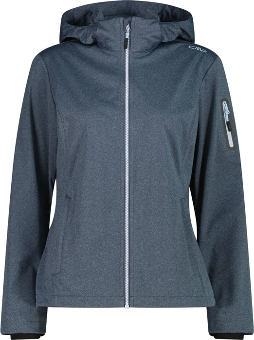 CMP Zip Hood Softshell Funktionsjacke space mel. (Damen)