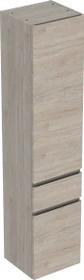 Geberit Renova Plan Hochschrank 39x180x36cm, 2 Türen, 1 Schublade, Nussbaum hickory hell