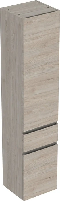 Geberit Renova Plan Hochschrank 39x180x36cm, 2 Türen, 1 Schublade, Nussbaum hickory hell
