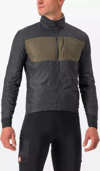Castelli Unlimited Puffy Fahrradjacke black/tarmac (Herren)