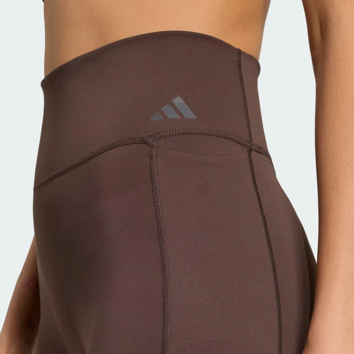 adidas Optime Workout 3-Streifen Tights Hose 7/8 aurora coffee (Damen)