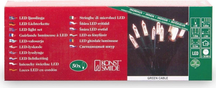 Konstsmide Mini Lichterkette LED 50x warmweiß