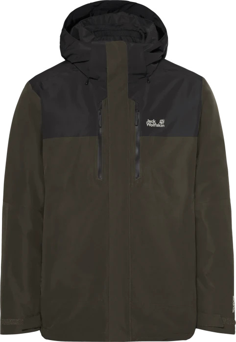 Jack Wolfskin Jasper Pro 3in1 Funktionsjacke obsidian moss (Herren)
