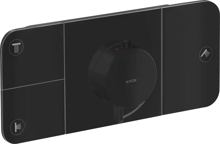 Hansgrohe AXOR One Thermostat mit 3 Ventilen mattschwarz