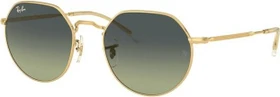 Ray-Ban RB3565 Jack 53mm polished gold/green vintage
