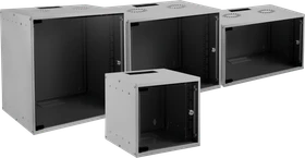 EFB Elektronik Basic Wandgehäuse 12HE, Sicherheitsglastür, IP2X, grau, 600mm tief