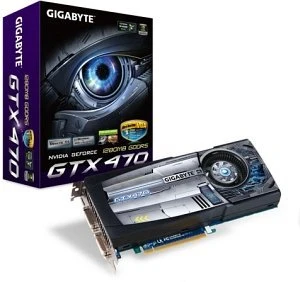 GIGABYTE GeForce GTX 470, 1.25GB GDDR5, 2x DVI, Mini HDMI