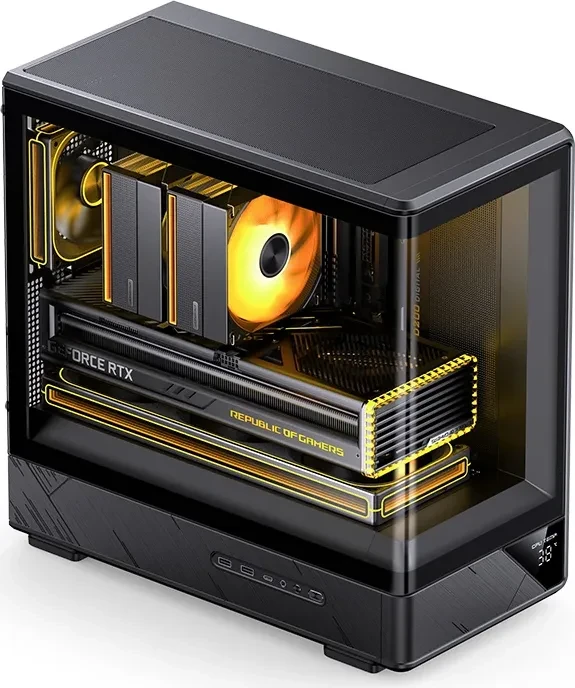 Jonsbo D200 Black, Glasfenster