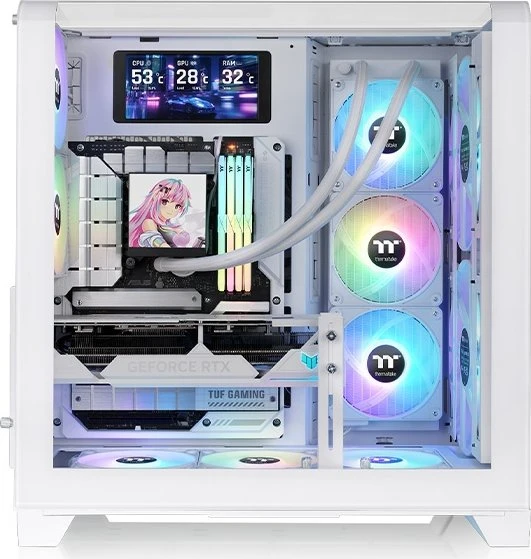 Thermaltake View 390 Air Snow, weiß, Glasfenster