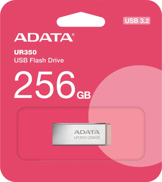 ADATA UR350 USB-A 256GB silber/braun, USB-A, USB 3.2 Gen 1×1
