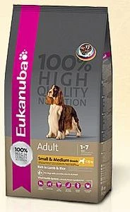Eukanuba Adult Normale Aktivität Kleine und Mittelgrosse Rassen mit viel Lamm und Reis, 3kg