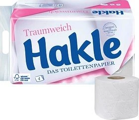 Hakle Traumweich Toilettenpapier 4-lagig weiß, 16 Rollen
