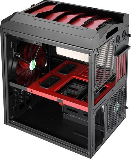 AeroCool Xpredator Cube Red Edition, Acrylfenster
