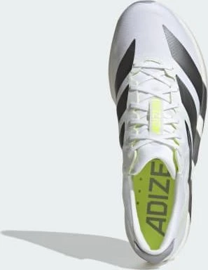 adidas Adizero Adios 9 cloud white/iron metallic/solar yellow (Herren)