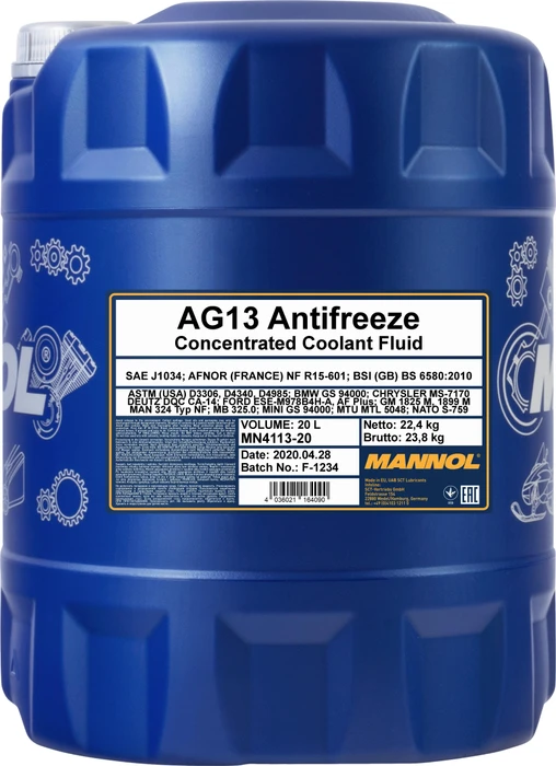 Mannol Antifreeze AG13 Hightec 20l (MN4113-20)