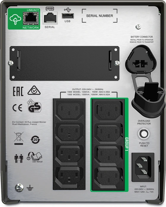 APC Smart-UPS LCD SmartConnect, 1000VA, USB/seriell