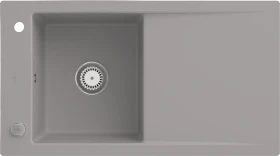 Villeroy & Boch Timeline 50 flat flächenbündig Becken reversibel mit Ablauffernbedienung fossil