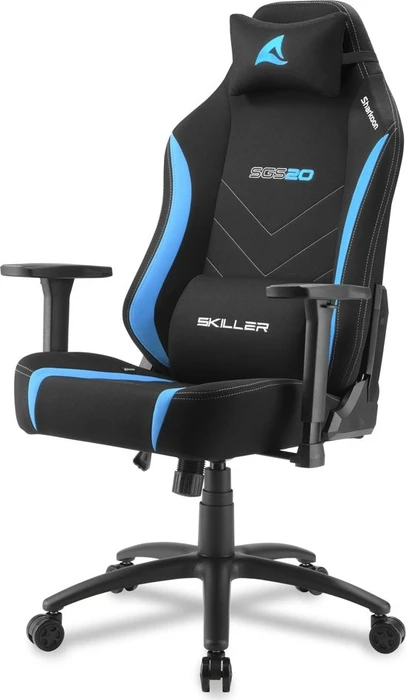 Sharkoon Skiller SGS20 Fabric Gamingstuhl, schwarz/blau