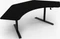 Arozzi Arena Angelo Gaming Eckschreibtisch 225x71cm Pure Black Vorschaubild
