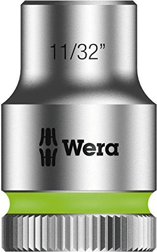 Wera 8790 HMB Zyklop Außensechskant Steckschlüssel 3/8" zöllig, 11/32"x29mm