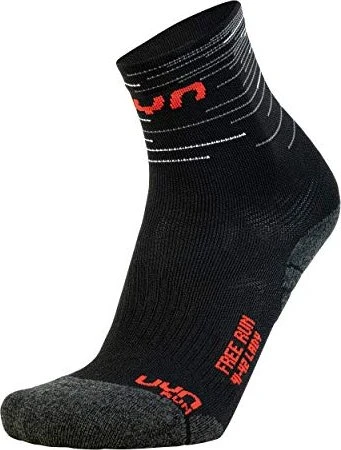 UYN Free Run Laufsocken black/red (Damen)