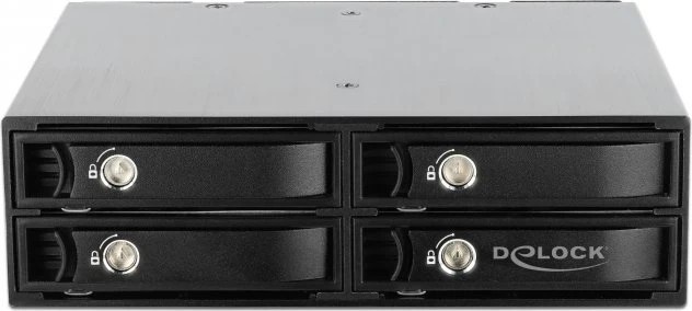 DeLOCK 5.25" Mobile Rack for 4 x 2.5" U.2 NVMe SSD with lockable Trays