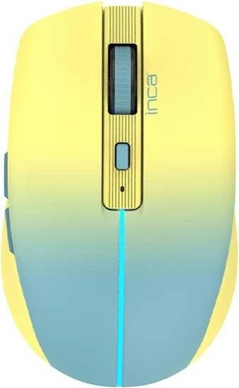 Inca IWM-511RS Wireless Mouse gelb/blau, USB/Bluetooth