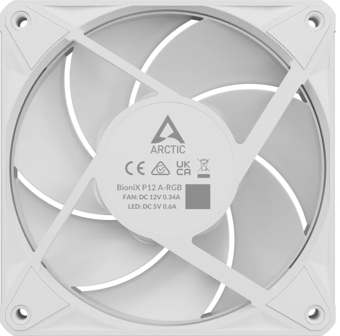 ARCTIC BioniX P12 A-RGB, weiß, 120mm, 3er-Pack