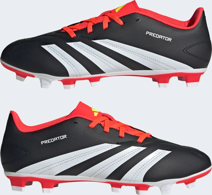 adidas Predator Club FXG core black/cloud white/solar red