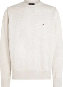 Tommy Hilfiger Rundhals Fleece Sweatshirt heathered oatmilk (Herren)