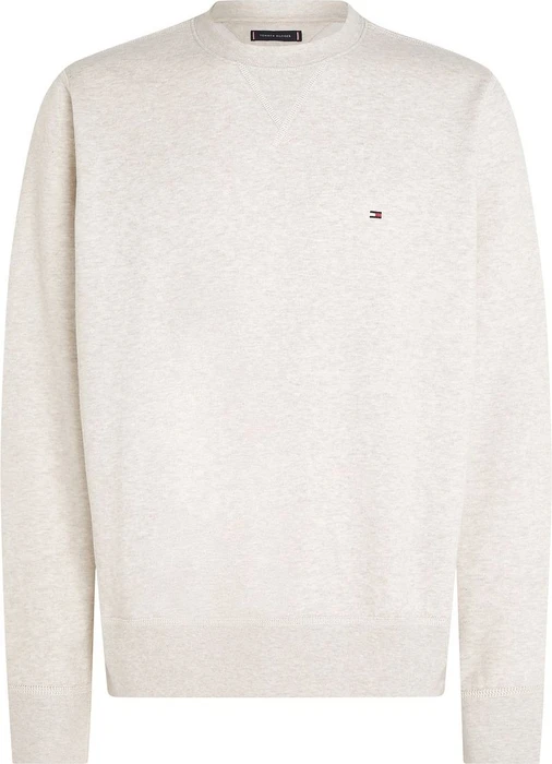 Tommy Hilfiger Rundhals Fleece Sweatshirt heathered oatmilk (Herren)