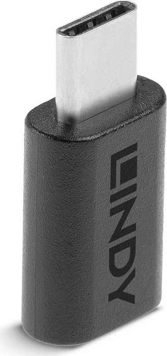 Lindy USB C-Adapter, USB-C 3.2 [Stecker] auf USB-C 3.2 [Buchse]
