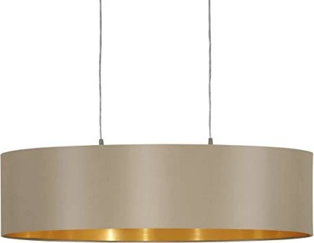 Eglo Maserlo Pendelleuchte/Schirmleuchte 78x22cm taupe/gold