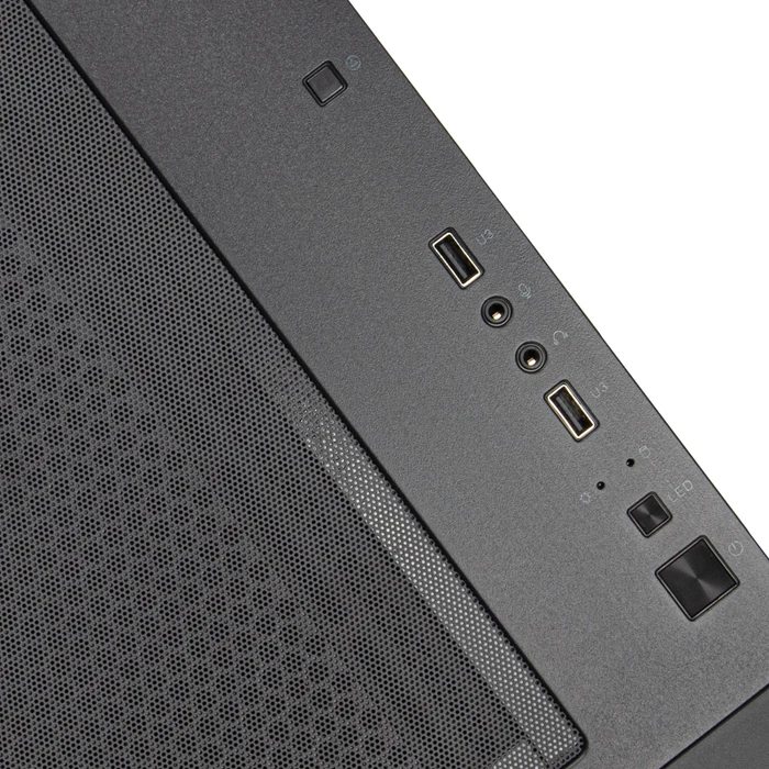 SilverStone Fara 312Z, schwarz, Glasfenster