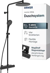 Hansa HansaViva Duschsystem matt schwarz