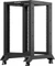 Lanberg Open Rack Series 19" Open Frame Rack 18HE, 4-Pfosten, mit Rollen, Flat Pack, tiefenverstellbar, 430-590mm, RAL 9004, 800mm tief Vorschaubild