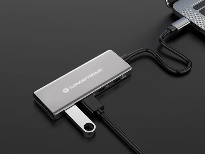 Conceptronic 4 Port USB 3.1 Hub, USB-C 3.1 [Stecker]