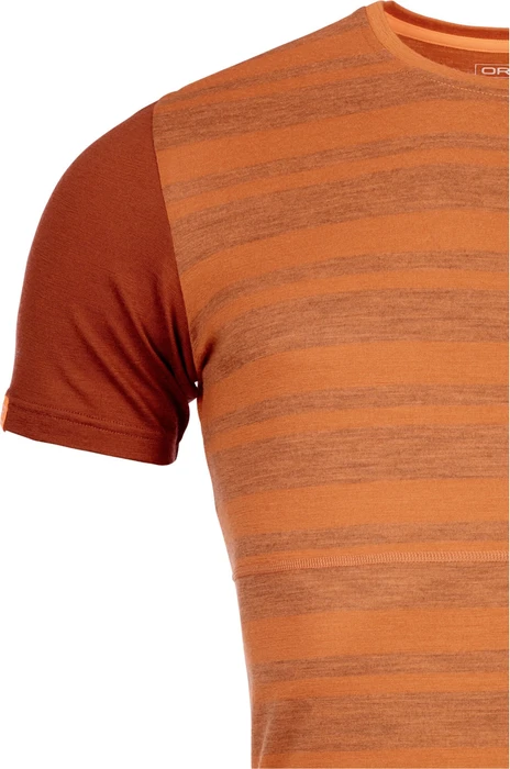 Ortovox 185 Rock'N'Wool Funktionsshirt kurzarm desert orange (Herren)