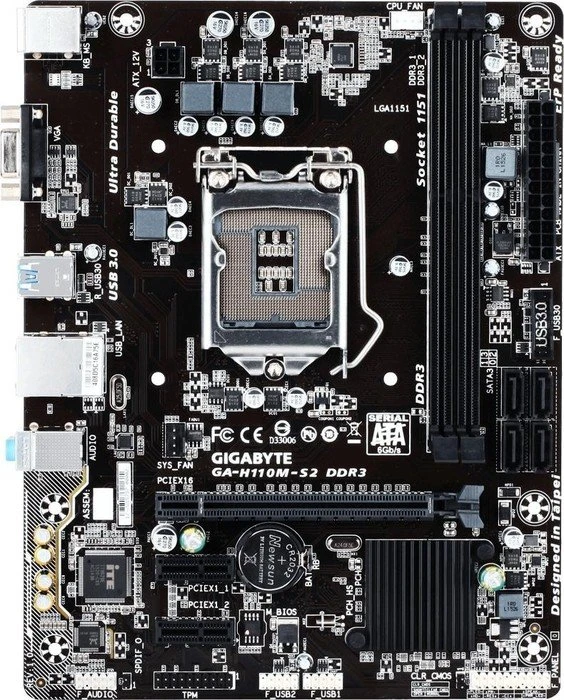 GIGABYTE GA-H110M-S2 DDR3 (Intel 1151)