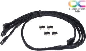 Alphacool 4-Pin RGB Splitter Kabel, schwarz
