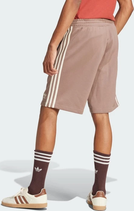 adidas Adicolor 3-Streifen Trainingshose kurz trace brown (Herren)