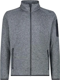CMP Melange Knit Tech Heavy Fleece Jacke alluminio/titanio (Herren)