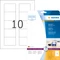Herma Disketten-Etiketten 3.5", 70x51mm, transparent, matt, 25 Blatt (250 Etiketten) Vorschaubild