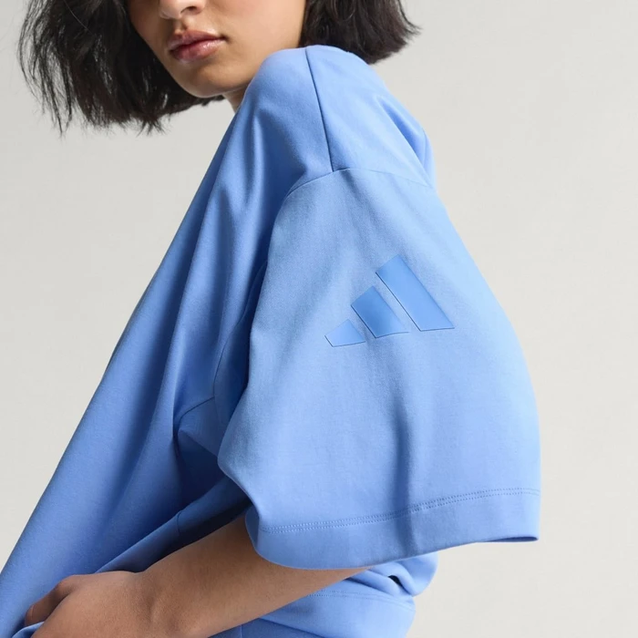 adidas ALL SZN Soft Lux Loose T-Shirt kurzarm blue fusion (Damen)